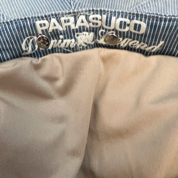 MATERNITY PARASUCO Striped Stretch Casual Denim Mini Short XS - Picture 8 of 9